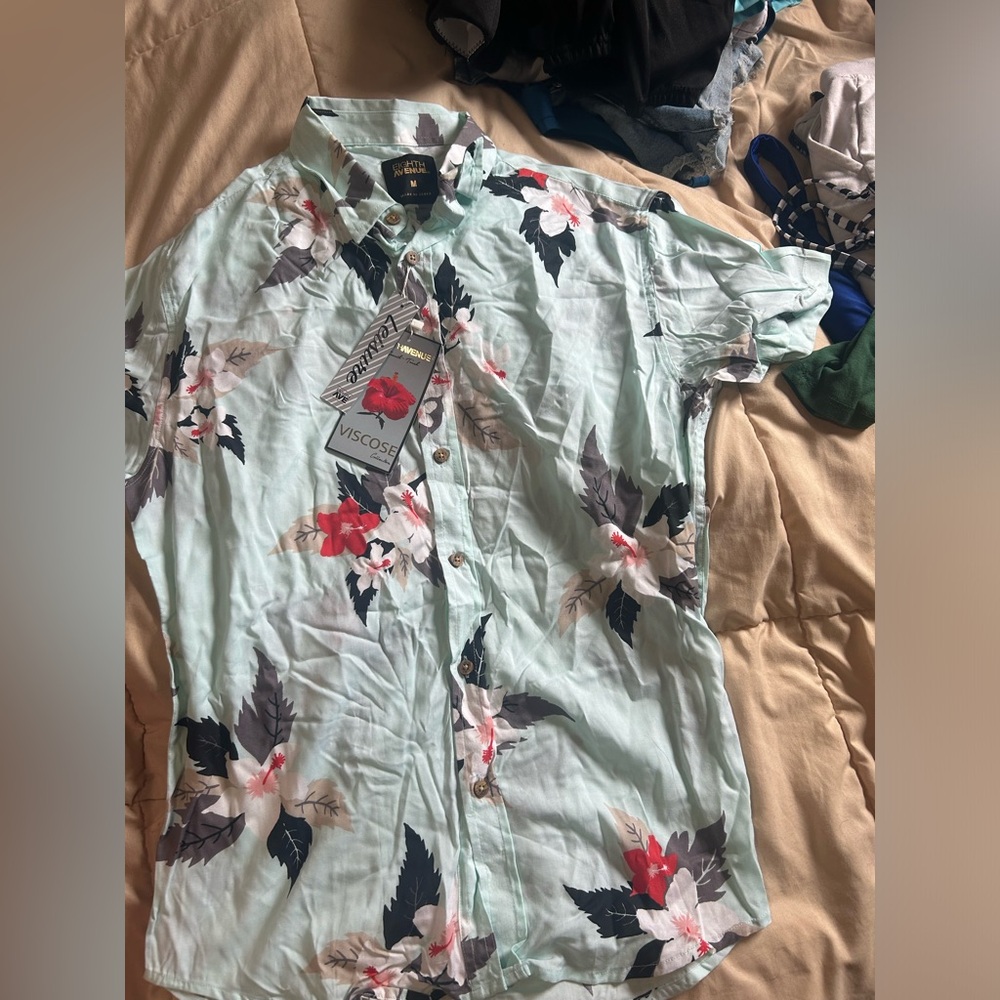 Men’s floral shirt Eigth Avenue